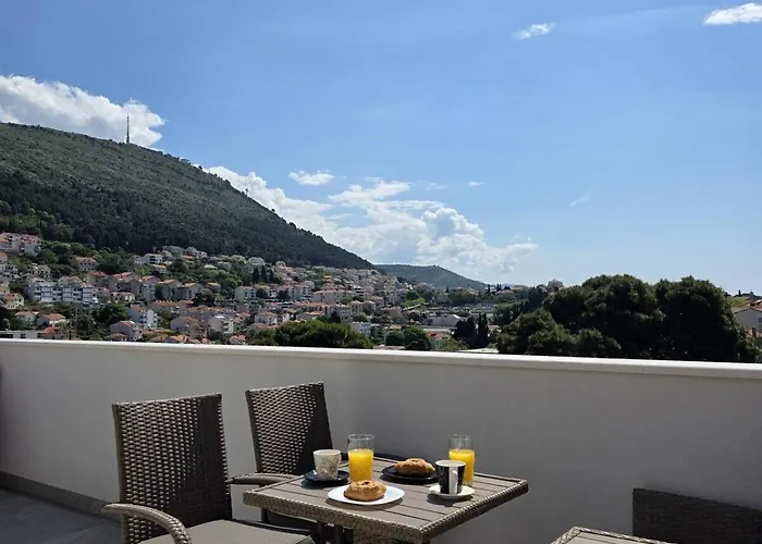 Sea View Penthouse Terrace And Balkon 公寓 杜布罗夫尼克